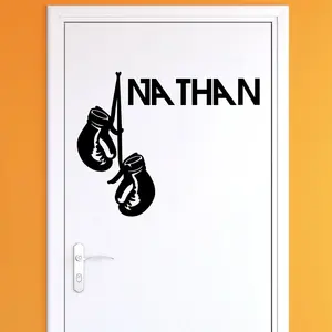 Ambiance-sticker Sticker prénom personnalisable Gants de boxeVendu parambiance-sticker
