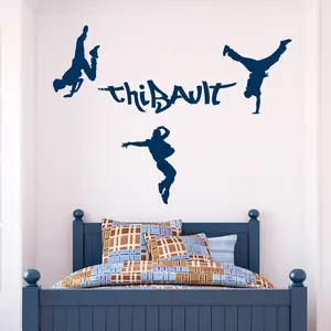 Ambiance-sticker Sticker prénom personnalisable BreakdanceVendu parambiance-sticker