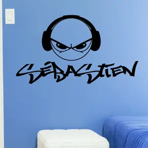 Ambiance-sticker Sticker prénom personnalisable Gamer pas cher