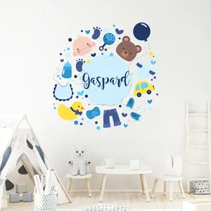 Ambiance-sticker Sticker prénom personnalisable bébé design garçonVendu parambiance-sticker