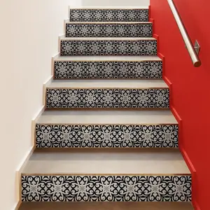 Ambiance-sticker Stickers escalier carreaux de ciment Saveria x 2Vendu parambiance-sticker