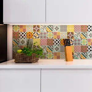 Ambiance-sticker 15 stickers carrelages azulejos mosaïque multicoloreVendu parambiance-sticker