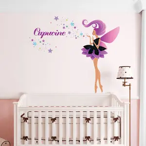 Ambiance-sticker Sticker prénom personnalisable fée fantaisie designVendu parambiance-sticker