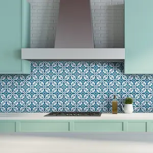 Ambiance-sticker 24 stickers carreaux de ciment azulejos Patricia pas cher