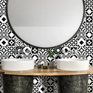 Comparateur de prix : Ambiance-sticker 24 stickers carreaux de ciment azulejos cristina