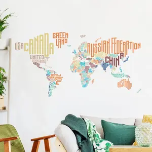 Ambiance-sticker Sticker carte du monde moderne pas cher