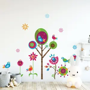 Ambiance-sticker Stickers enfant arbre et fleurs paradisiaquesVendu parambiance-sticker