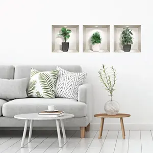 Ambiance-sticker Stickers effet 3D plantes chicsVendu parambiance-sticker