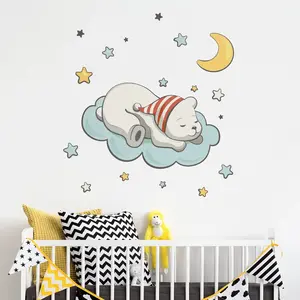 Ambiance-sticker Stickers animaux scandinaves l'ourson fait dodoVendu parambiance-sticker