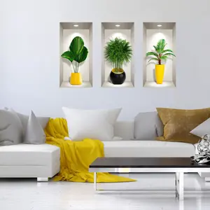 Ambiance-sticker Stickers 3D plantes tropicalesVendu parambiance-sticker