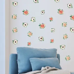 Ambiance-sticker Stickers fleurs roses coloréesVendu parambiance-sticker