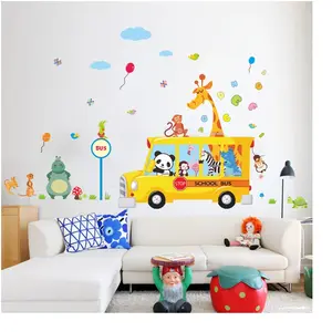 Comparateur de prix : Sticker bus et animaux rigolos