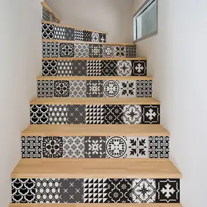 Ambiance-sticker Stickers escalier carreaux de ciment cynida x 2Vendu parambiance-sticker