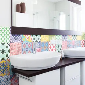 Ambiance-sticker 24 stickers carreaux de ciment azulejos emilifiaVendu parambiance-sticker