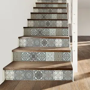 Ambiance-sticker Stickers escalier carreaux de ciment inga x 2Vendu parambiance-sticker