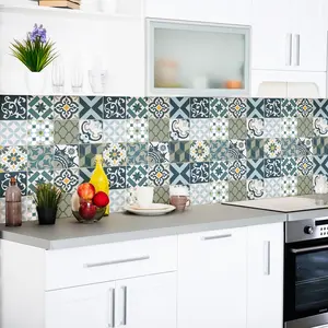 Comparateur de prix : Ambiance-sticker 24 stickers carreaux de ciment azulejos rony
