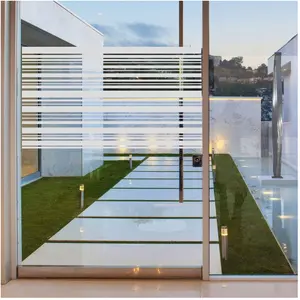 Sticker porte de douche lignes horizontales 100x55cmVendu parambiance-sticker