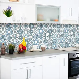 Ambiance-sticker 30 stickers carrelages azulejos albertino pas cher