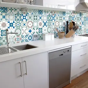 Ambiance-sticker 30 stickers carrelages azulejos cyndiaVendu parambiance-sticker