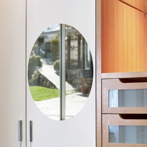 Comparateur de prix : AMBIANCE-STICKER Sticker miroir oval 42x27 cm - Autocollants stickers adhésifs effet miroir