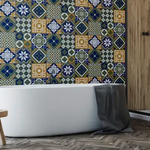 Ambiance-sticker 9 stickers carreaux de ciment azulejos eugeniaVendu parambiance-sticker