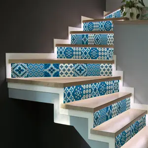 Ambiance-sticker Stickers escalier carreaux de ciment sanda x 2Vendu parambiance-sticker