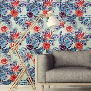 Ambiance-sticker Sticker tapisserie tropicale Natal pas cher