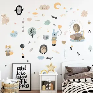 Ambiance-sticker Stickers animaux scandinaves marrantsVendu parambiance-sticker