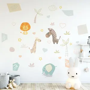 Ambiance-sticker Stickers scandinaves animaux de la savaneVendu parambiance-sticker