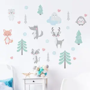 Ambiance-sticker Stickers animaux scandinaves du printempsVendu parambiance-sticker