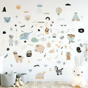 Ambiance-sticker Stickers animaux scandinaves rigolosVendu parambiance-sticker