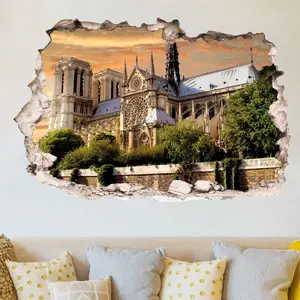 Ambiance-sticker Sticker trompe l'oeil la belle Cathédrale de ParisVendu parambiance-sticker