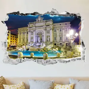Ambiance-sticker Sticker trompe l'oeil Rome la fontaine de TreviVendu parambiance-sticker