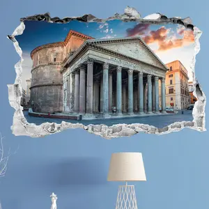 Ambiance-sticker Sticker trompe l'oeil le panthéon de RomeVendu parambiance-sticker