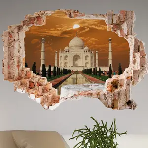 Ambiance-sticker Sticker trompe l'oeil Taj MahalVendu parambiance-sticker