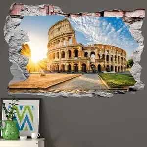 Ambiance-sticker Sticker trompe l'oeil Colisée de Rome au soleil levantVendu parambiance-sticker