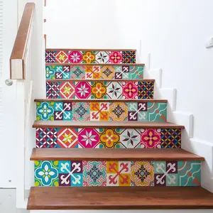 Ambiance-sticker Stickers escalier carreaux de ciment agnes x 2Vendu parambiance-sticker