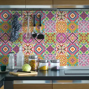 Ambiance-sticker 9 stickers carrelages azulejos analis pas cher