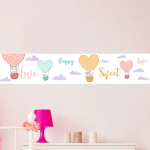 Ambiance-sticker Stickers frise animaux scandinaves dans les nuagesVendu parambiance-sticker