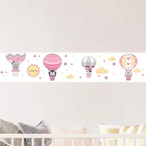 Ambiance-sticker Stickers frise animaux scandinaves en haut dans le cielVendu parambiance-sticker