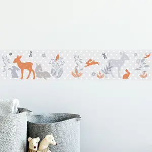 Ambiance-sticker Stickers frise animaux scandinaves des prairiesVendu parambiance-sticker