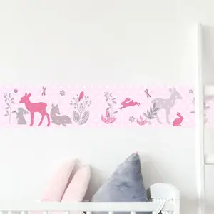Ambiance-sticker Stickers frise animaux scandinaves des boisVendu parambiance-sticker