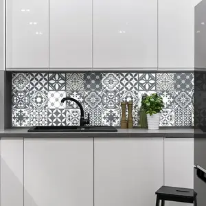 Ambiance-sticker 15 stickers carrelages azulejos nuance de gris tendanceVendu parambiance-sticker