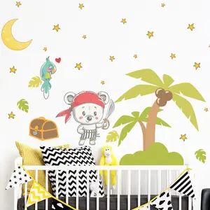 Ambiance-sticker Stickers ourson pirate + 80 étoilesVendu parambiance-sticker