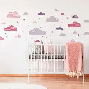 Ambiance-sticker Stickers nuages scandinaves et ciel étoiléVendu parambiance-sticker