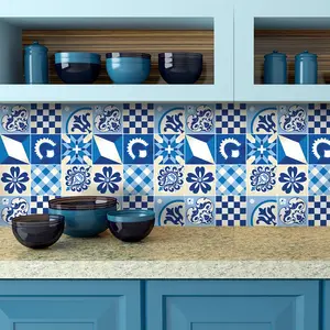 Ambiance-sticker 9 stickers carrelages azulejos paulindraVendu parambiance-sticker