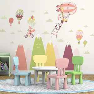 Stickers montagnes scandinaves animaux fous dans les airsVendu parambiance-sticker