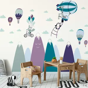 Ambiance-sticker Stickers montagnes scandinaves animaux amusantsVendu parambiance-sticker
