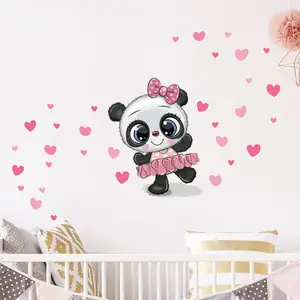 Ambiance-sticker Stickers panda ballerine et 70 coeursVendu parambiance-sticker