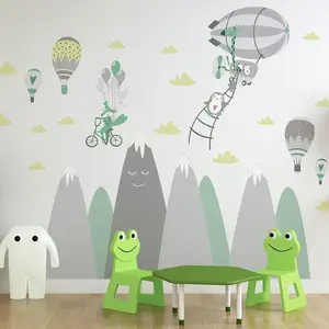 Ambiance-sticker Stickers montagnes scandinaves animaux saltimbanquesVendu parambiance-sticker